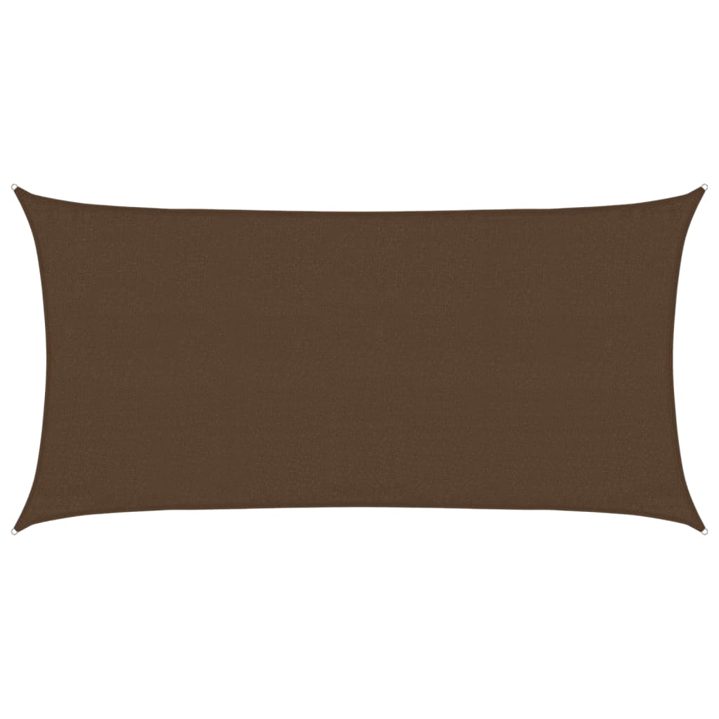 Vidaxl Zonnezeil 160 g m² 3x6 m hdpe marrone