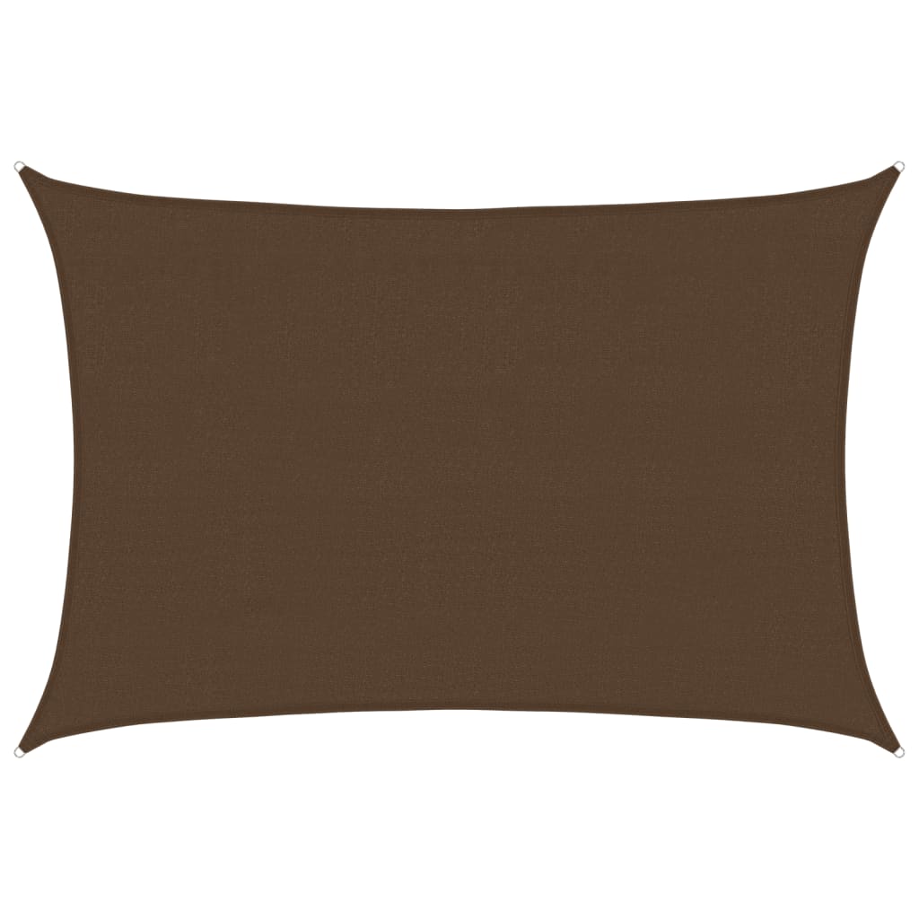 Vidaxl Zonnezeil 160 g m² 4x5 M HDPE BROWN
