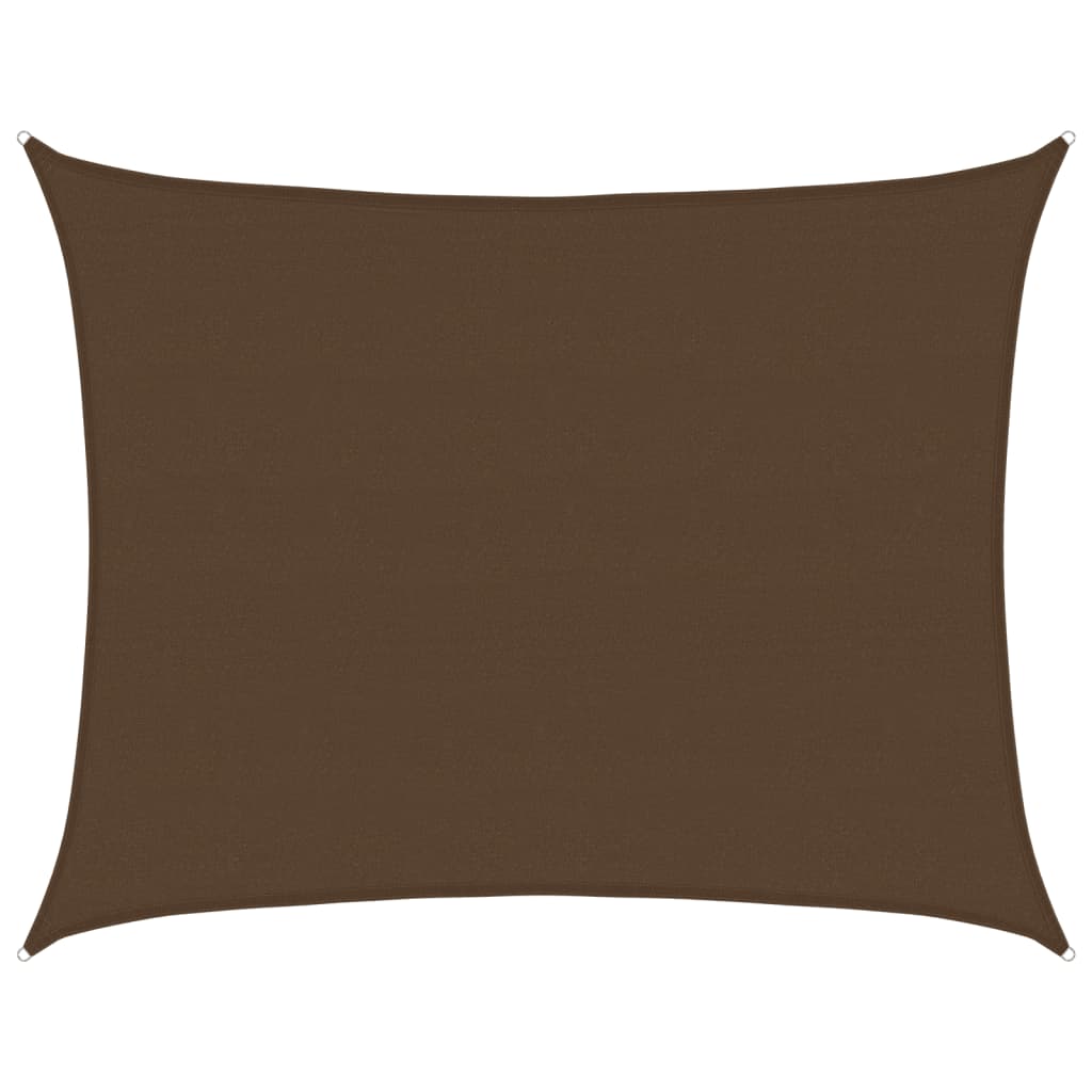 Vidaxl Zonnezeil 160 g m² 6x8 m hdpe marrone