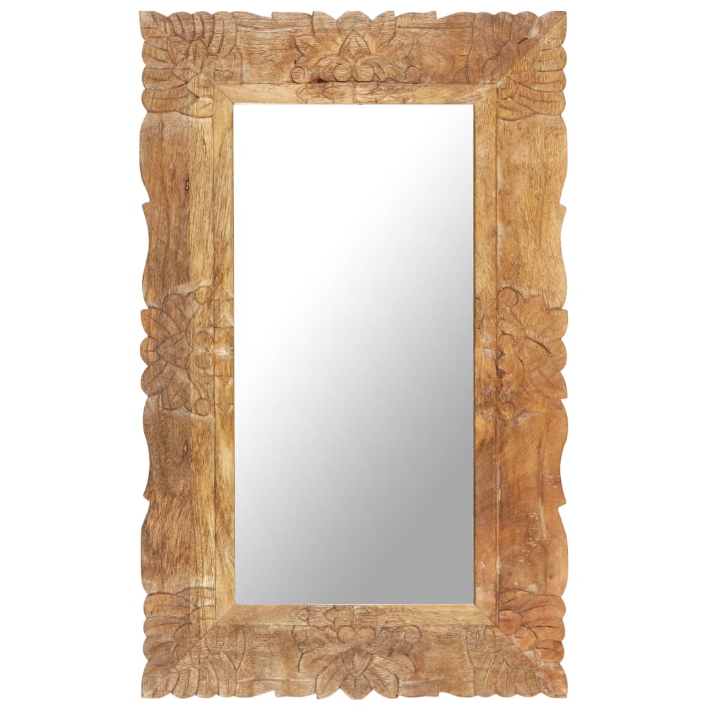 Vidaxl Mirror 80x50 cm Legno di mango solido