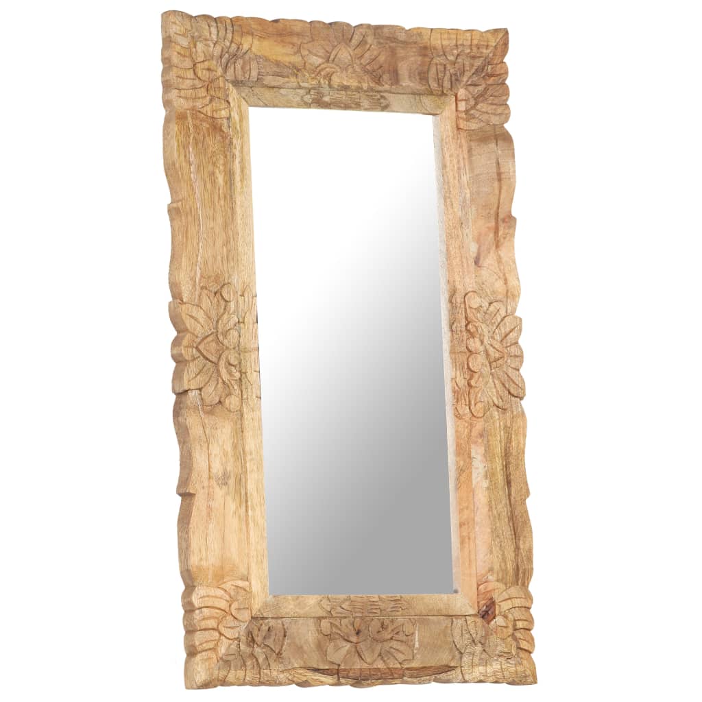 Vidaxl Mirror 80x50 cm Legno di mango solido