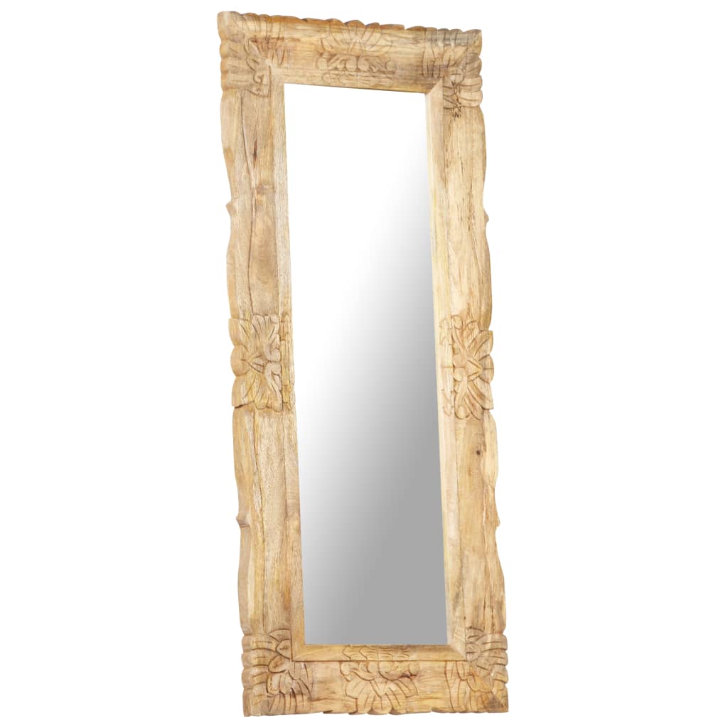 Vidaxl Mirror 110x50 cm Legno di mango solido