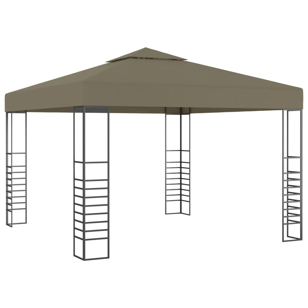 Gazebo da giardino Vidaxxl 180 g m² 3x3 m tortora