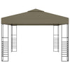 Vidaxl tuinpaviljoen 180 g m² 3x3 m taupe