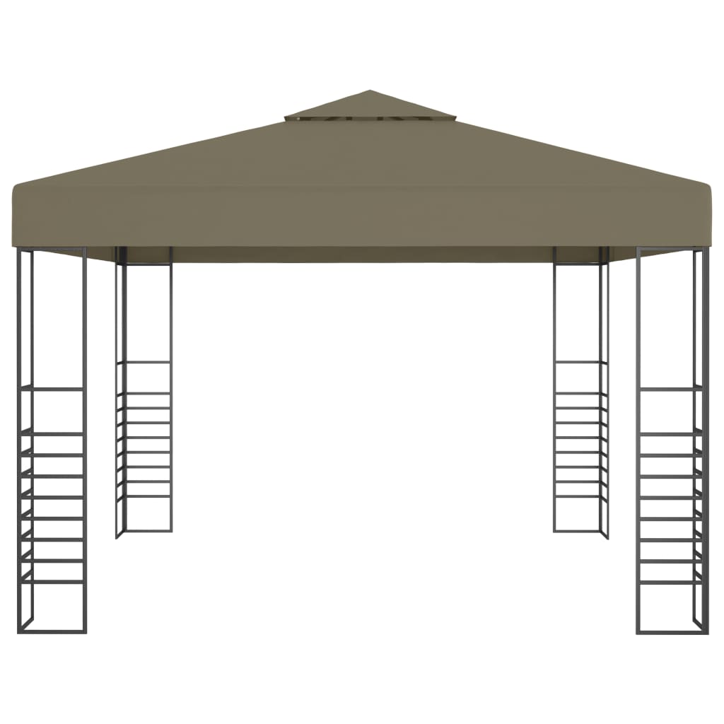 Gazebo da giardino Vidaxxl 180 g m² 3x3 m tortora