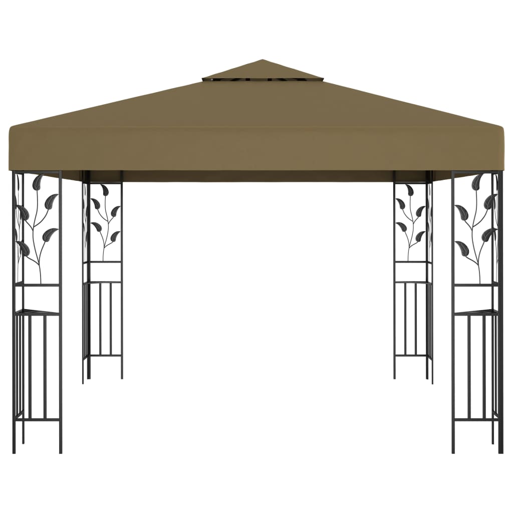 Vidaxl prieel 180 g m² 3x3 m taupe