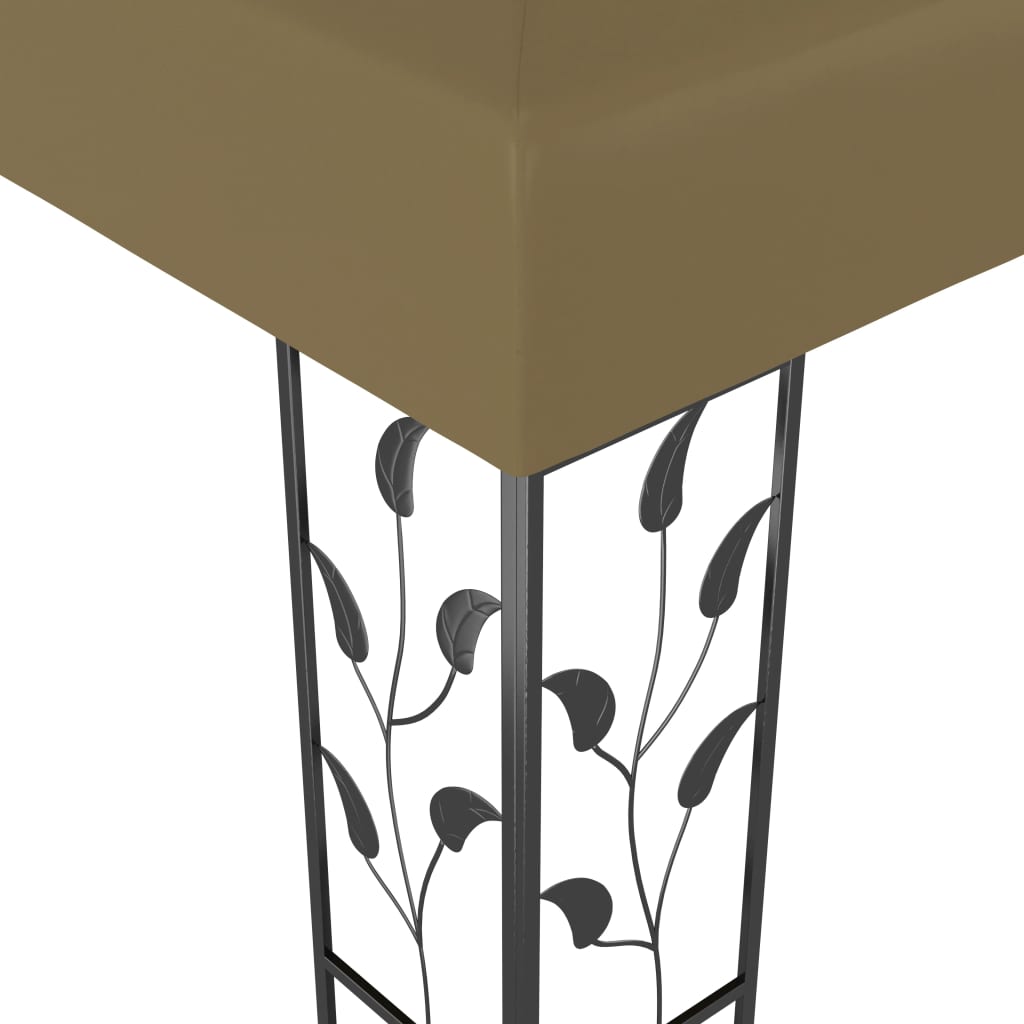 Vidaxl prieel 180 g m² 3x3 m taupe