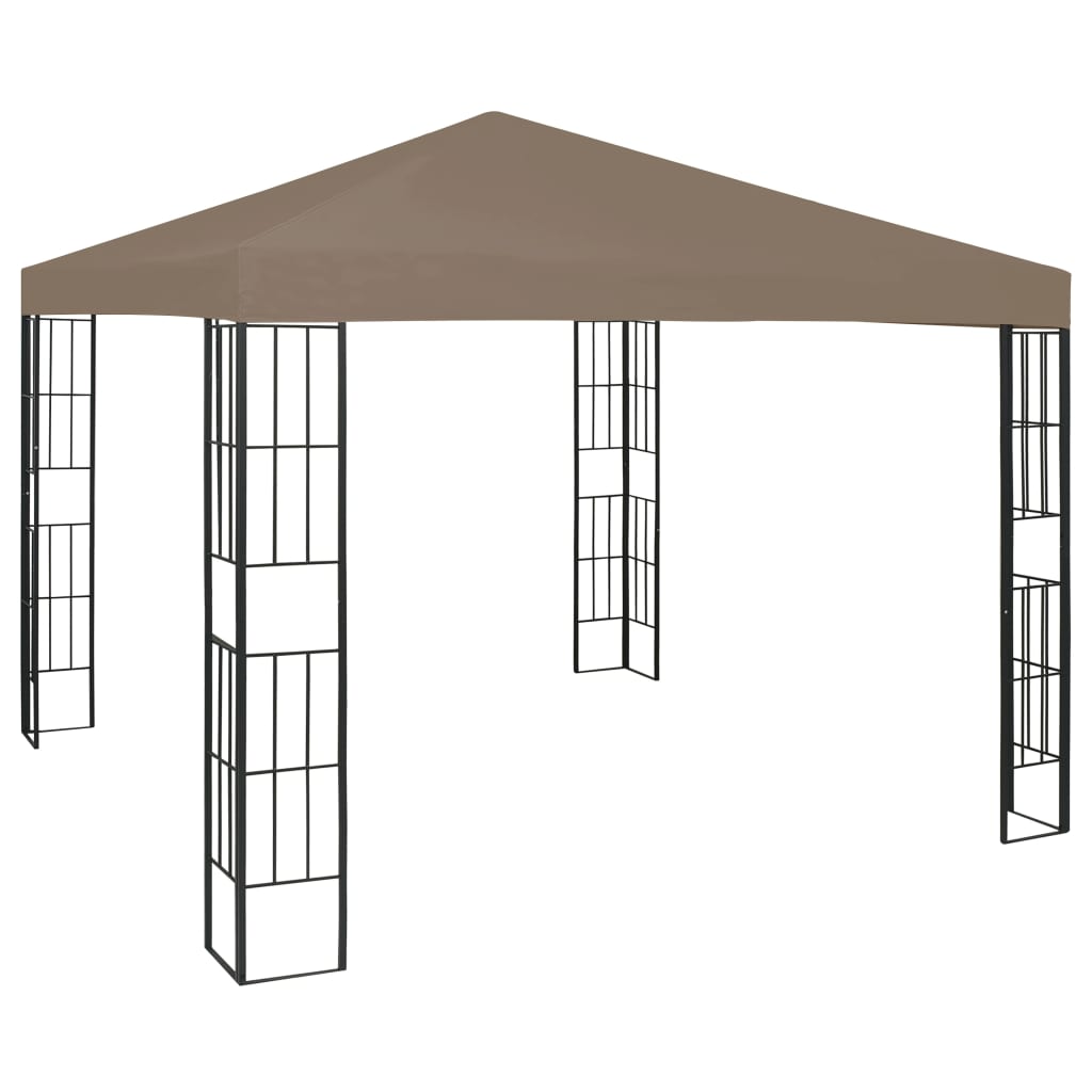 Cenador VidaXL 3x3 m topo