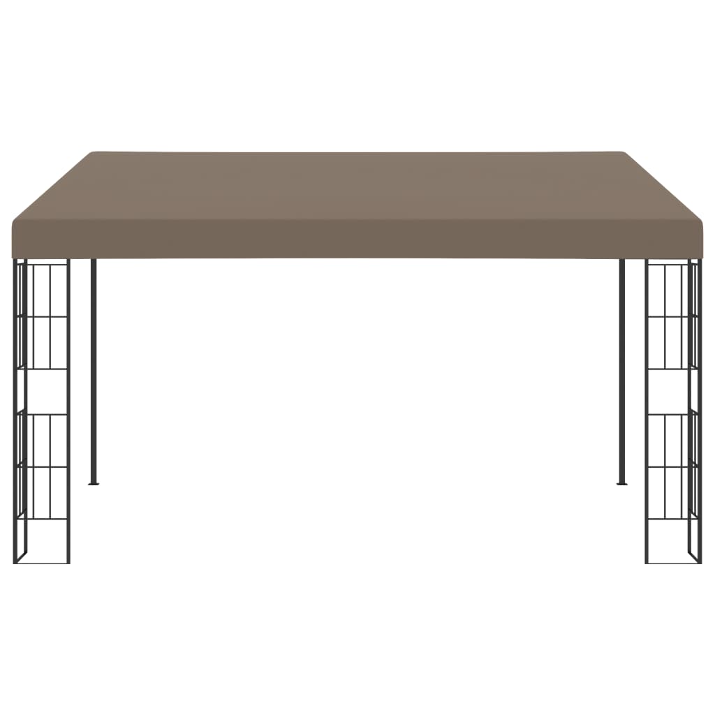 VidaXL Wandprieel 4x3 m stof taupe