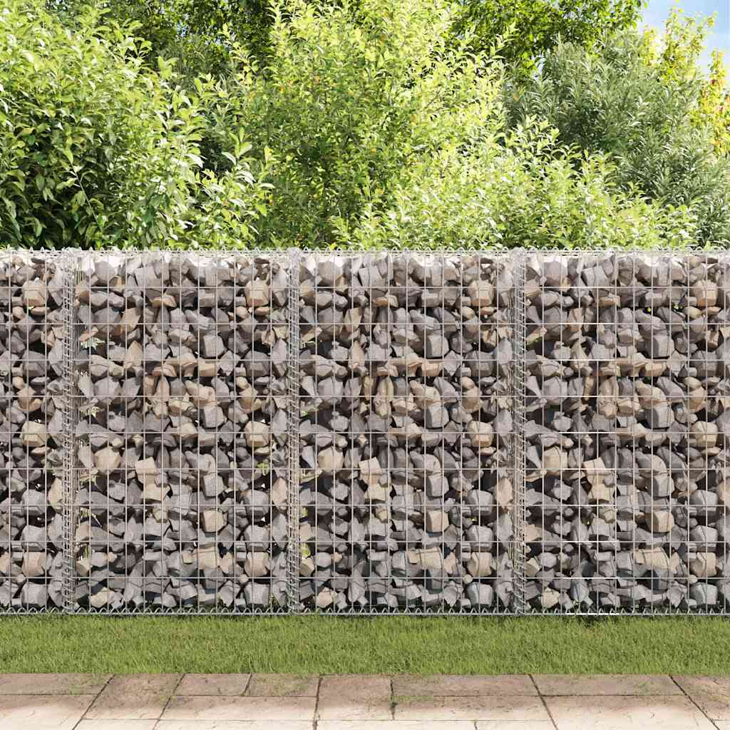 Muro de Vidaxl Schanskorf con tapas 60x30x100 cm de acero galvanizado