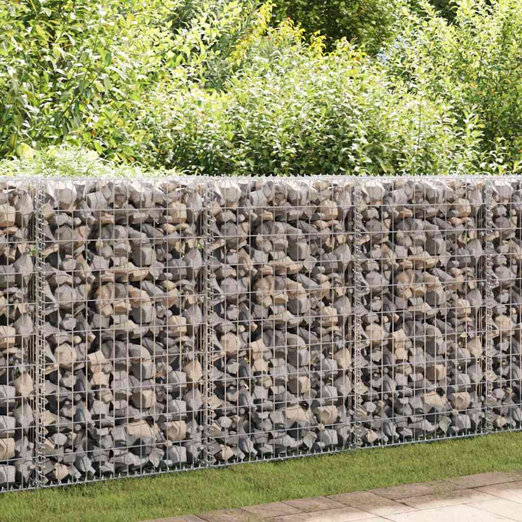 Muro de Vidaxl Schanskorf con tapas 60x30x100 cm de acero galvanizado