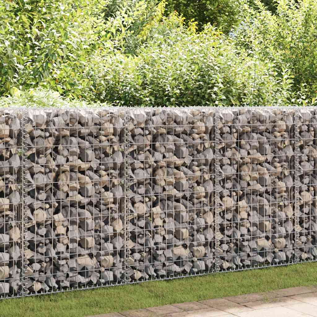 Muro de Vidaxl Schanskorf con tapas 150x60x100 cm de acero galvanizado