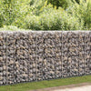 Muro de Vidaxl Schanskorf con tapas de 300x30x100 cm de acero galvanizado