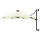 Vidaxl Wall Parasol con LED 300 cm sabbia
