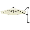 Vidaxl Wall Parasol con LED 300 cm sabbia