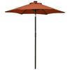 Vidaxl Parasol con iluminación LED 200x211 cm Terracota de aluminio