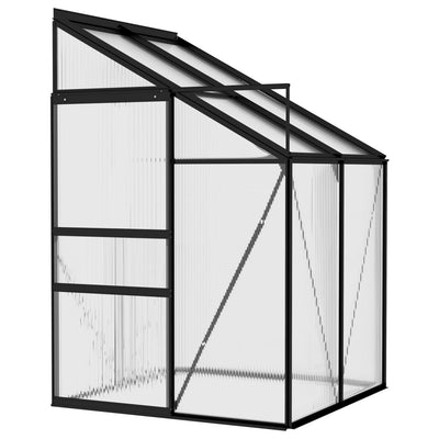Vidaxl Greenhouse 2.59 m³ de antracita de aluminio