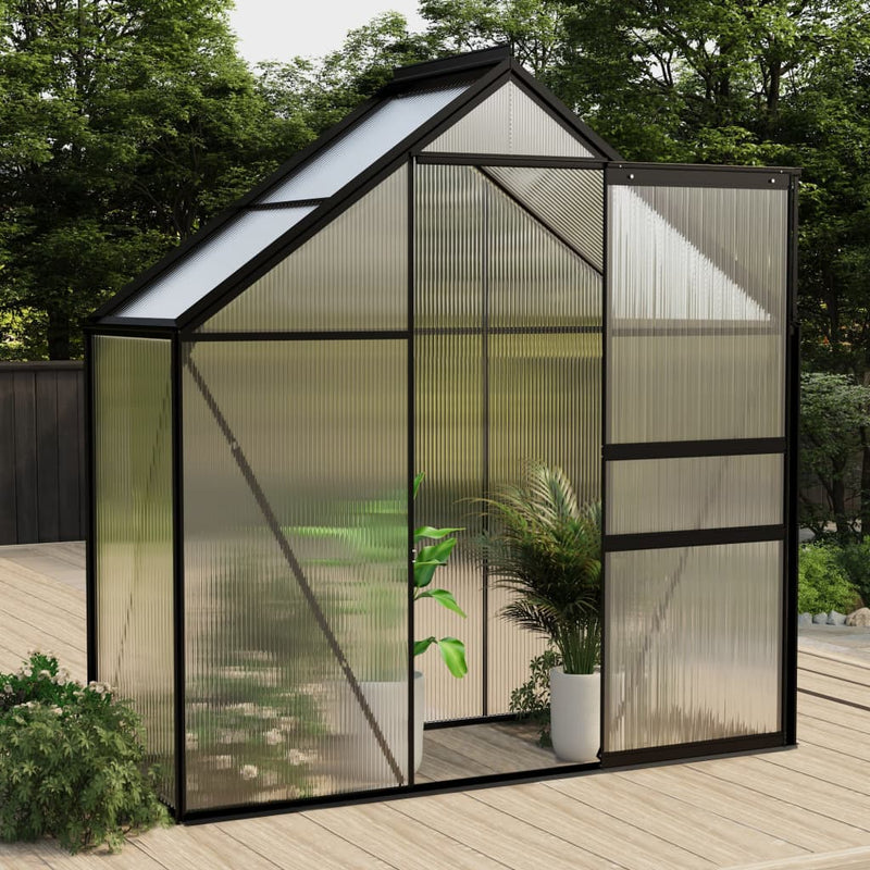 Vidaxl Tuinkas 1,33 m² Aluminio antracite -colorato