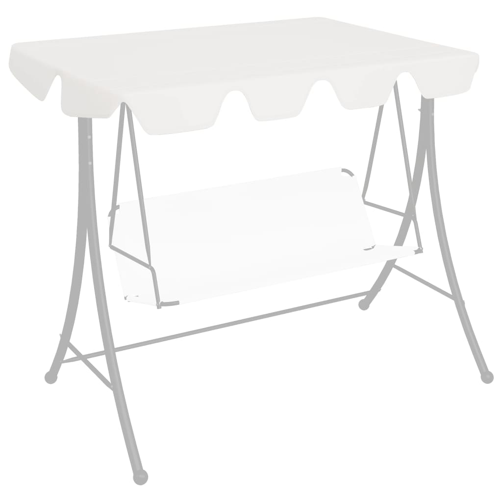 Vidaxl Still di sostituzione per panca oscillante 150 130x105 70 cm bianco