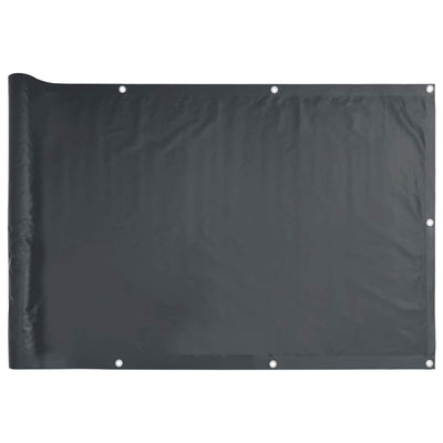 Vidaxl Balcony Screen 75x300 cm Tessuto Oxford Antracite