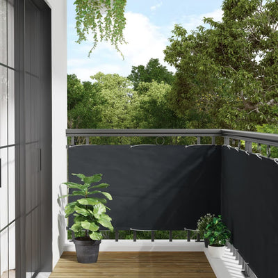 Vidaxl Balcony Screen 75x500 cm Oxford Fabric anthracite