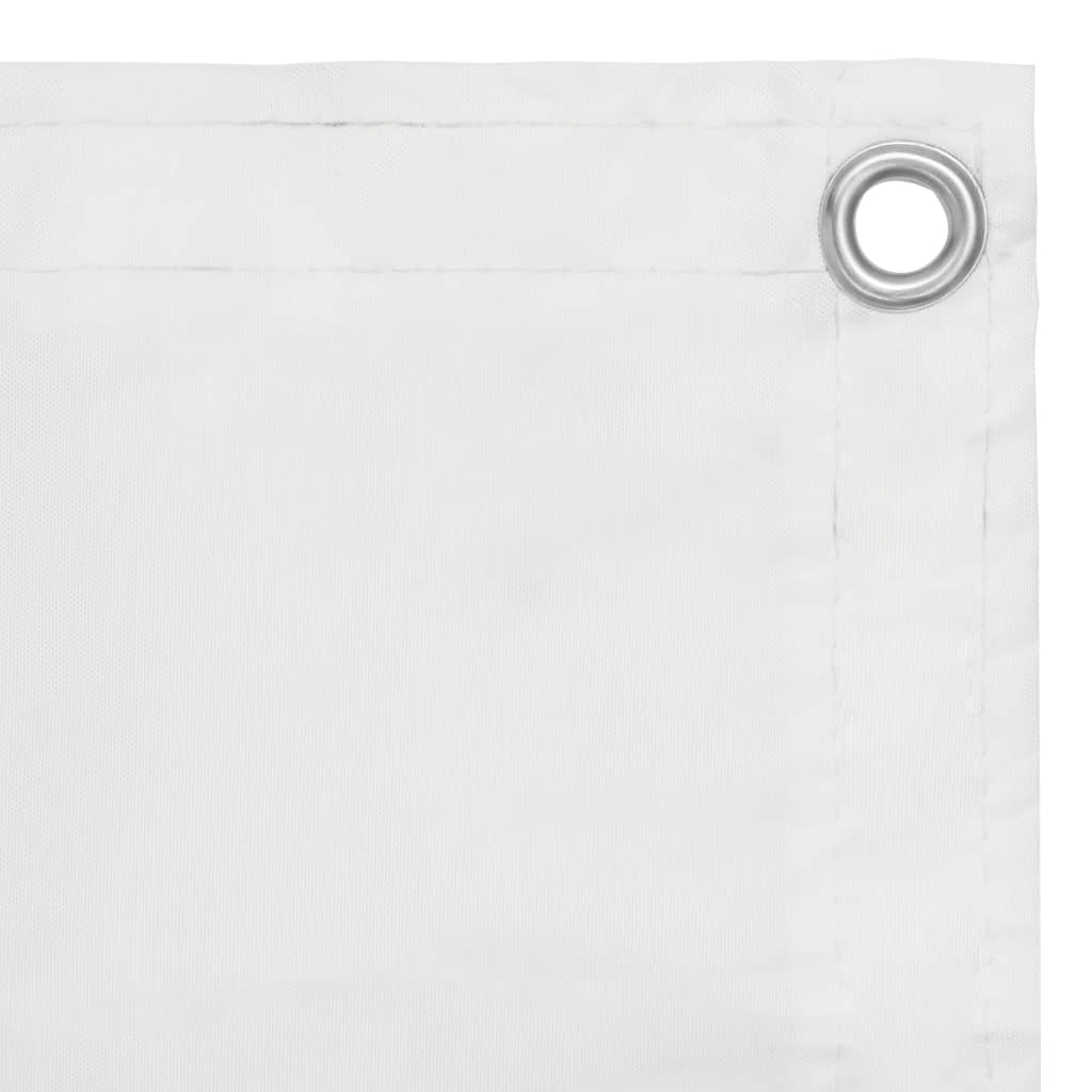 Pantalla de balcón Vidaxl 75x300 CM Oxford Fabric White