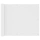 Vidaxl Balcony Screen 75x600 cm tessuto Oxford bianco