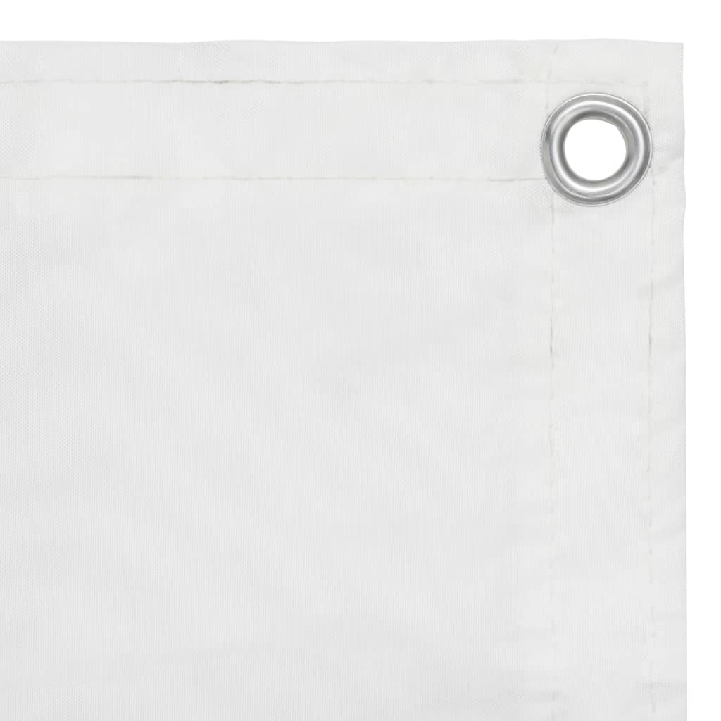 Vidaxl Balcony Screen 75x600 cm tessuto Oxford bianco