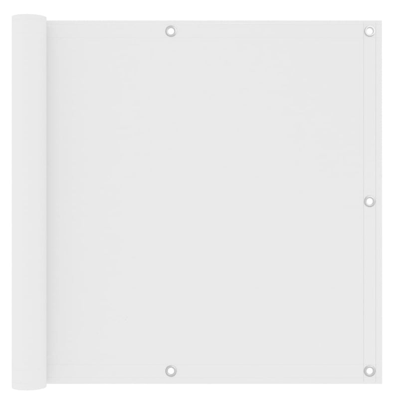 Pantalla de balcón Vidaxl 90x300 cm Oxford Fabric White