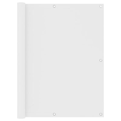 Pantalla de balcón Vidaxl 120x500 CM Oxford Fabric White