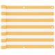 Vidaxl Balcony screen 75x500 cm Oxford fabric white and yellow