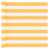 Vidaxl Balcony Screen 90x500 cm tessuto Oxford bianco e giallo