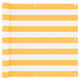Vidaxl Balcony Screen 90x500 cm tessuto Oxford bianco e giallo