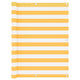 Vidaxx biombo de balcón 120x300 cm tela oxford blanco y amarillo