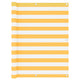 Vidaxl Balcony Screen 120x500 cm tessuto Oxford bianco e giallo