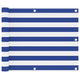 Vidaxl Balcony Screen 75x400 cm tessuto Oxford bianco e blu