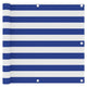 Vidaxl Balcony Screen 90x300 cm tessuto Oxford bianco e blu