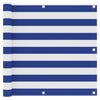 Vidaxl balkonscherm 90x400 cm oxford stof wit en blauw