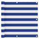Vidaxl Balcony Screen 90x500 cm tessuto Oxford bianco e blu