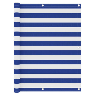 Vidaxl Balcony Screen 120x400 cm tessuto Oxford bianco e blu
