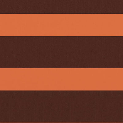 Pantalla de balcón Vidaxl 90x500 CM Oxford Fabric Naranja y marrón