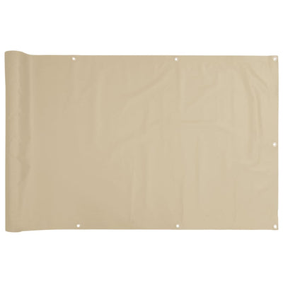 Vidaxl Balcony Screen 120x300 cm Tessuto Oxford Beige