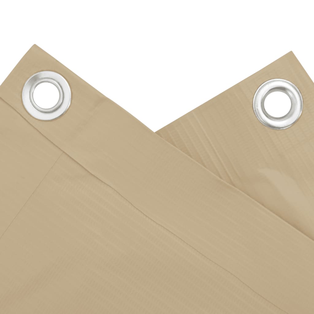 Pantalla de balcón Vidaxl 120x400 cm Oxford Fabric beige