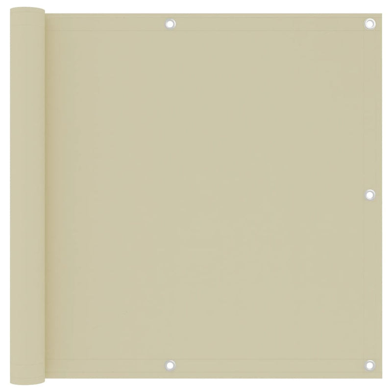 Vidaxl balkonscherm 90x300 cm oxford stof crème