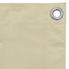 Pantalla de balcón Vidaxl 90x300 cm Oxford Fabric crème