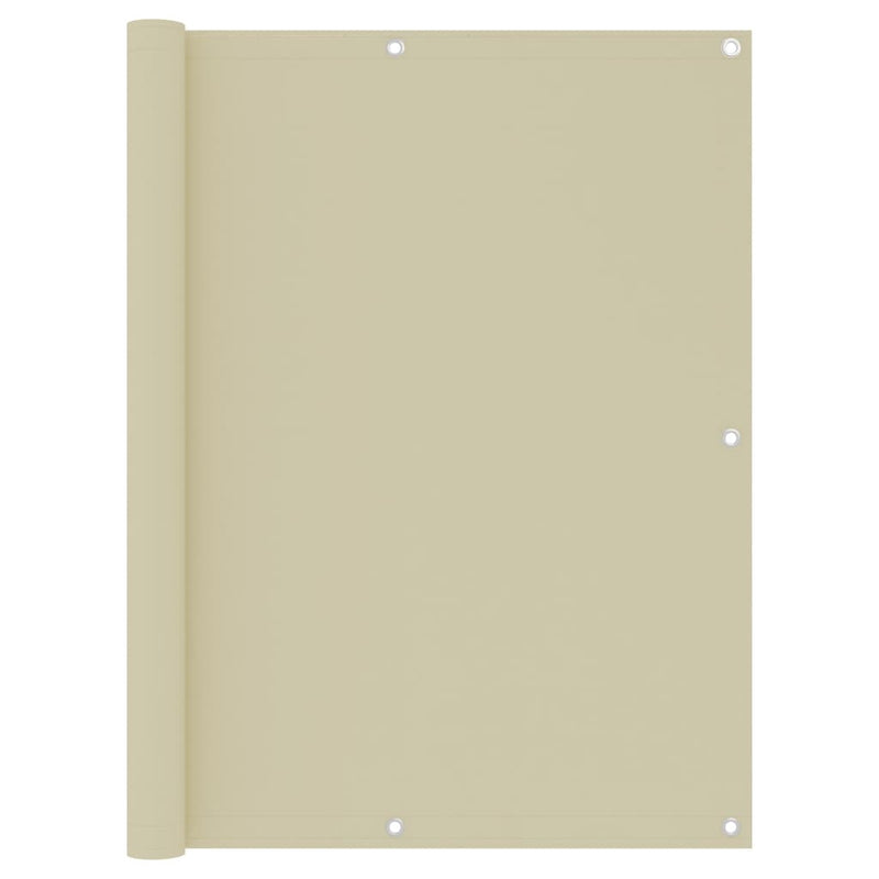 Vidaxl balkonscherm 120x300 cm oxford stof crème