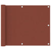 Pantalla de balcón Vidaxl 75x300 cm Oxford Fabric Terracotta