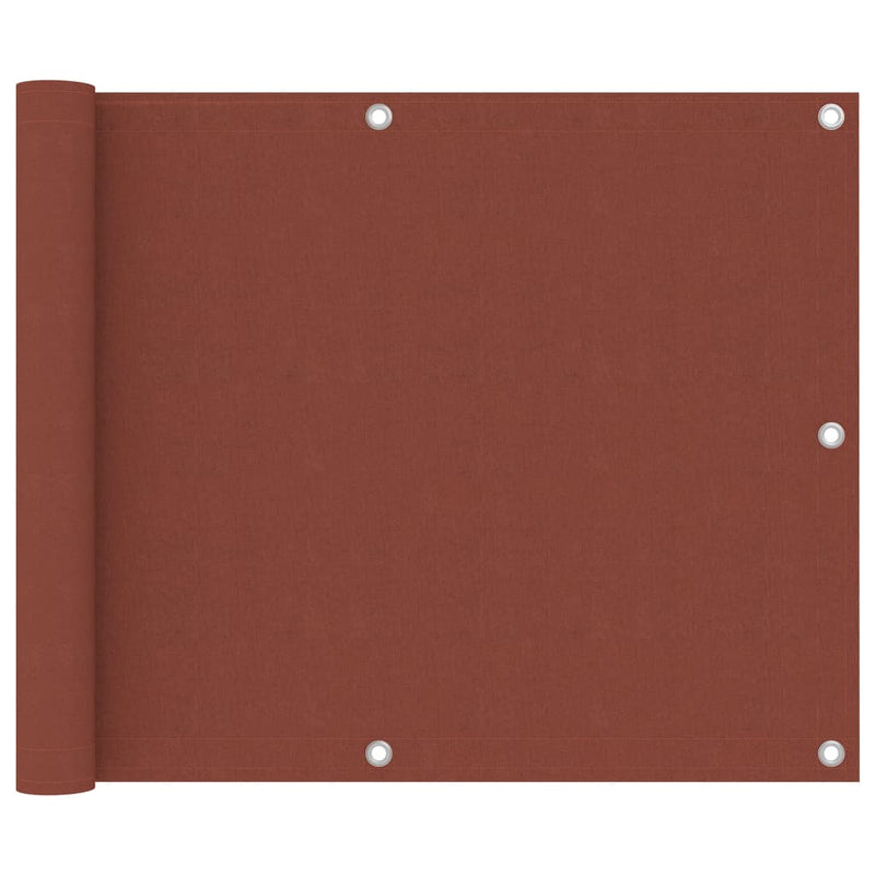 Pantalla de balcón Vidaxl 75x700 CM Oxford Fabric Terracotta