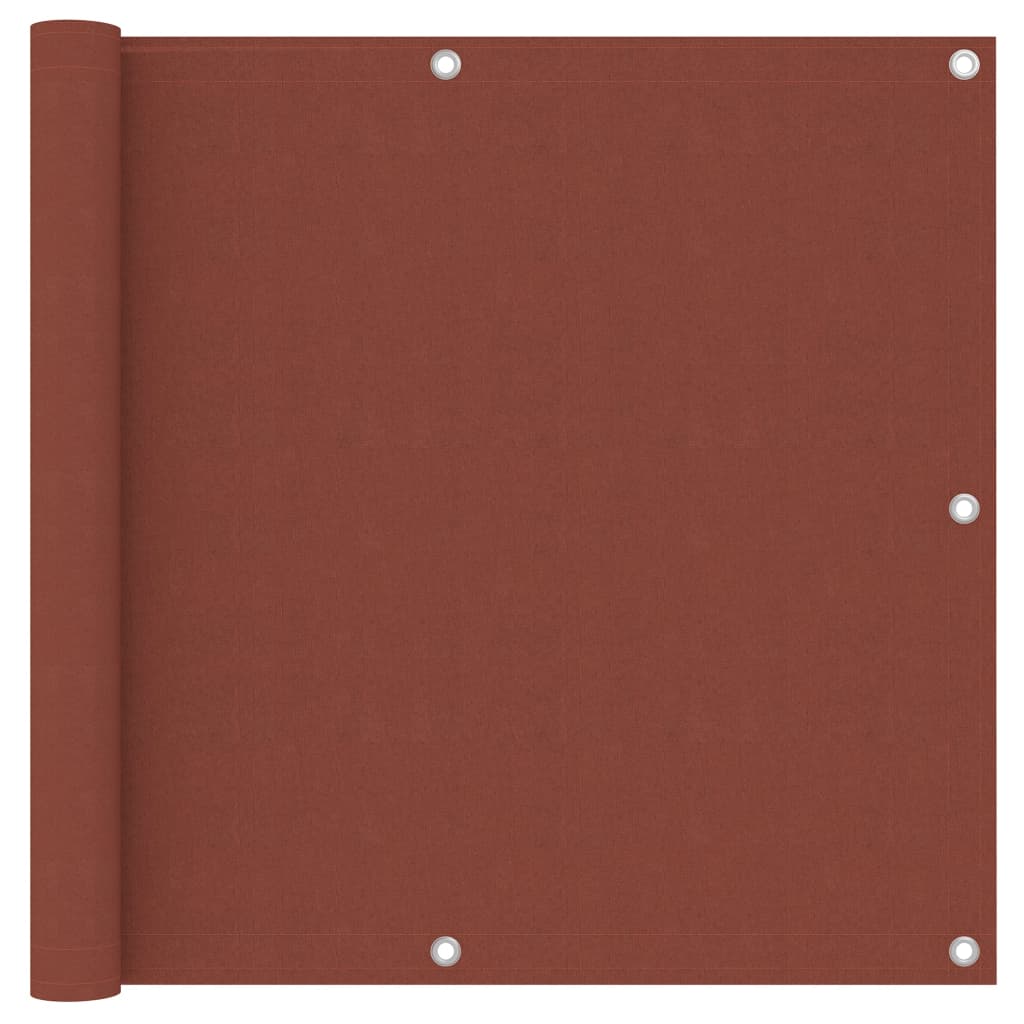Pantalla de balcón Vidaxl 90x300 cm Oxford Fabric Terracotta