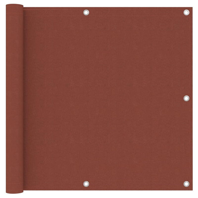 Vidaxl balkonscherm 90x300 cm oxford stof terracotta
